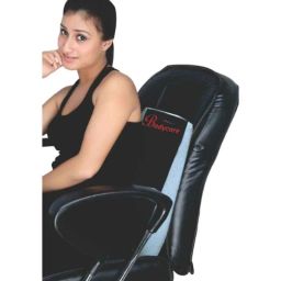Bodycare Cotton &a; Foam Black &a; Grey Orthopedic Back Rest, RP-3203, Size: Regular-6
