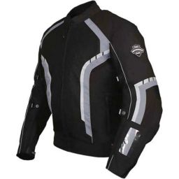 Biking Brotherhood Grey Cordura &a; Mesh Panel Xplorer Riding Jacket, Size: XL-image-87