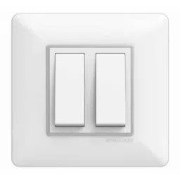 GreatWhite Fiana EVO 1 Module PVC White Chrome Finish Modular Switchboard Plate, 20601-WHC (Pack of 20)-image-24