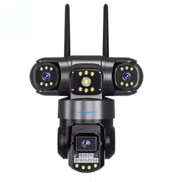 Cybernautt Z6D 6MP HD PT Triple Screen Smart Wi-Fi Camera with Colour Night Vision, Human Detect, Motion Detect, 2 Way Audio &a; Support SD Upto 128GB-16