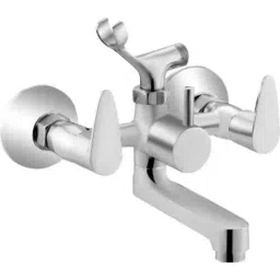 IRIS Vignet Brass Chrome Finish Silver Wall Mixer with Clutch-48