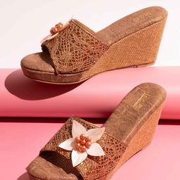 Inc 5 Textured Open Toe Wedges-image-58