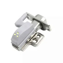 Harrison HQ Cold Rolled Steel Nickel Finish 15 deg Insert Overlay Hydraulic LED Hinge, 0760-picture-29