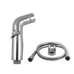 Elegant Casa Toilet Jet Wash Spray Health Faucet with Wall Hook &a; 1.5m Stainless Steel Chrome Finish Braided Hose-73