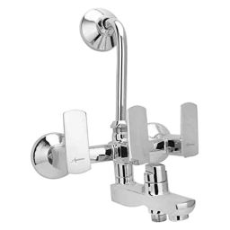 Aquieen Zura Brass 3 In 1 Telephonic Wall Mixer with Provision for Overhead Shower, L-Bend &a; Connecting Legs-picture-17