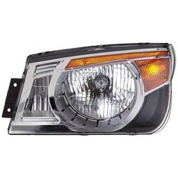 Uno Minda LHS Hard Coated Lens Headlight with Bulb Holder for Mahindra Bolero Refresh Type-3, HL-5642AM-10