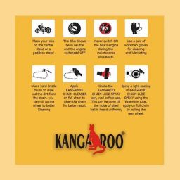 Kangaroo 150ml Chain Lube, 150ml Chain Cleaner Spray &a; Brush Combo image 4