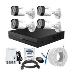 CP Plus 2.4MP Full HD Audio Indoor &a; Outdoor CCTV Combo Kit with 4Ch DVR, 4 Bullet Camera, 4Ch SMPS, 70m Copper Cable, 1TB HDD &a; Connectors-5