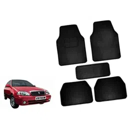 Auto Pearl 5 Pcs Polyester Black Car Floor Carpet Set for Maruti Suzuki Esteem-picture-47