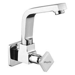 Mysis M-MY-13 Melody Brass Chrome Finish Sink Cock with Swivel Spout-18