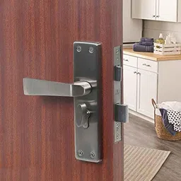 Saze 8 inch Alloy Steel Matt Finish Cylinder Plate One Side Key Mortise Door Lock Handle Set with 3 Computer Keys, SZ-CR015-A-image-40
