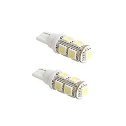 AOW 9 SMD (WHITE) LED Parking Bulb Pilot Light/License Plate car Lights For Fiat Linea (PAIR / 12V)-47