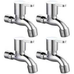 Drizzle FusionMini 4 Pcs Brass Chrome Finish Silver Bib Cock Set with Foam Flow, BIBFUSIONMINI4-picture-40