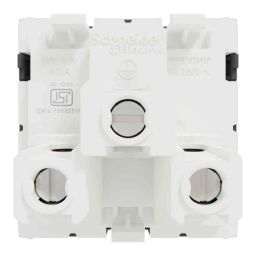 Schneider Electric Miluz Zeta 6A 2 Module Polycarbonate &a; Polyamide 3 Pin Anthracite Socket with Shutter, MZSO62M3P_AN image 3