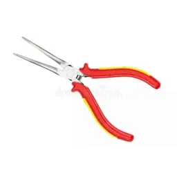 De Neers 8 inch Red &a; Yellow Dipped Non Sparking Long Nose Plier-picture-31