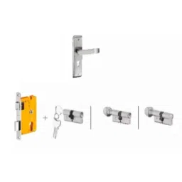 Dorset Dash HL DAS 204.3mm Zinc PT Finish Lock Set with Knob &a; 60mm Key Cylinder (Pack of 2)-picture-46