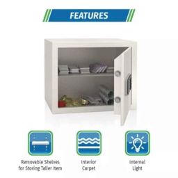 Godrej Nx Pro 30L Ivory Digital Home Locker with Pin Code &a; Key Access (Tijori) image 4