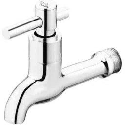 Spazio Tarim Brass Chrome Finish Quarter Turn Long Body Bib Cock with Wall Flange-picture-12