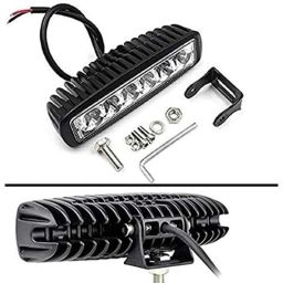 AOW 6 Led Bar Auxillary Bike Fog Lamp Spot Lamp 18W (Pack of 1) for Bullet Thunder Bird 500-30