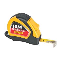 Freemans Ikon 25mm Carbon Steel Black &a; Yellow Measuring Tape, IK1025, Length: 10 m (Pack of 10)-6