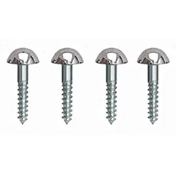 Implemental 2 inch Brass Silver Nickle Mirror Screw (Pack of 50)-image-12