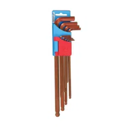 Taparia 9 Pcs Extra Long Ball Point Allen Keys Set, KBHM 9X-37