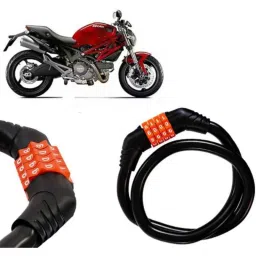 Auto Pearl Black &a; Orange 4 Digit Anti-Theft Combination Number Lock for Monster 795-picture-19