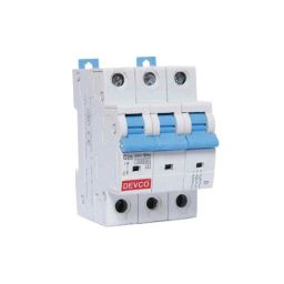 Devco 25A 10kA C Curve Triple Pole MCB, MCB30250C-6