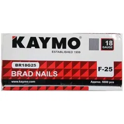 Kaymo F Series 5000 Pcs 25mm 18 Gauge Galvanized Finish Brad Nail Box, BR18G25-image-38