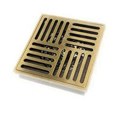 InArt Brass Floor Water Drain Grating with Anti-Foul Cockroach Trap, INA-146-4