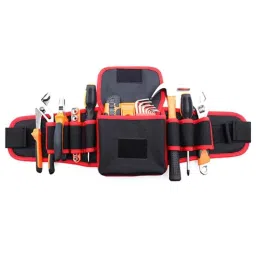 Pahal 24 inch 7 Compartments Nylon Black Belt Adjustable Tool Bag Apron-image-41