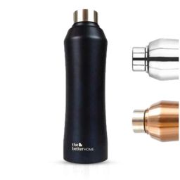 The Better Home Glacia 1L Stainless Steel Black Water Bottle-picture-43