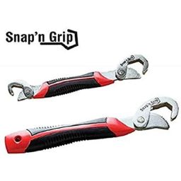 Meenu Arts Multi-Function Universal Quick Snap&s;N Grip Adjustable Wrench Spanner (Pack of 2) S-8-21