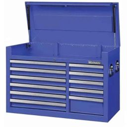 Westward 41-1/2 inch Steel Powder Coated Blue Light Duty Top Chest, 32H841-picture-7