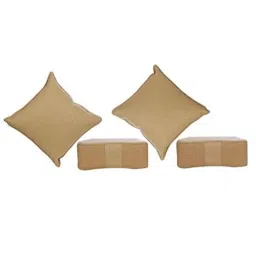 Kozdiko Faux Leather Beige One Pair Cushion Pillow &a; One Pair Neck Rest Combo for BMW Z4-picture-6