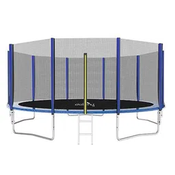 Dolphy 16ft 225kg Alloy Steel Blue &a; Black Round Jumping Trampoline with Enclosure Net, DCTL0011-picture-17