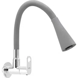 Neelkund Opal Prime Smart Brass Grey Chrome Finish Flexible Sink Tap with 360 deg Flexible Silicon Hose &a; Dual Flow-picture-10