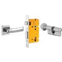 Dorset ML Series Quadra 70mm Stainless Steel Door Handle Lock Set with Coin &a; Knob, ML QU OR-image-22