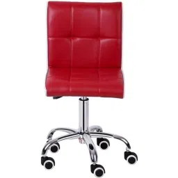 Chair Garage PU Leatherette Red Adjustable Height Office Chair with Back Support, CG136 (Pack of 2)-10