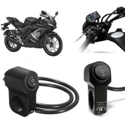 Auto Pearl 12V Aluminium Alloy Black Motorcycle Handlebar Headlight Switch for YZF-R15 V3 BS6-picture-27