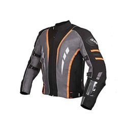Biking Brotherhood Orange Rubberized Navigator Jacket, Size: Small-image-95