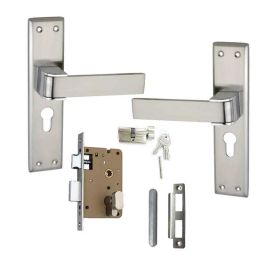 Atom O-34 Stain Finish Cylindrical Mortise Lock Set With 3 Brass Keys-42