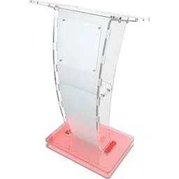 Classic Concepts 24x20 inch Acrylic Podium Stand with Red LED for Conference &a; Seminar, CCP055-image-66