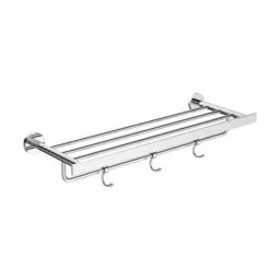 Cera Oakley 450mm Brass Chrome Finish Towel Rack, F5006102-picture-20