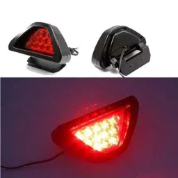 AllExtreme EX12TL1 12V 12 LED Car Blinking Triangle Red Tail Brake Light for Car-image-70