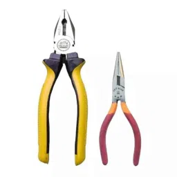 Sky Blue 2 Pcs 8 inch Multicolour 2 Cutting Wire False Piece Lineman Plier Combo, SBE307-picture-40