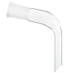 ABGIL B-50 Borosilicate 3.3 Glass Glossy Smooth Finish Receiver Plain Bend Short Delivery Adapter, ABG264-10