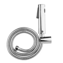 Drizzle Vista Plastic Chrome Finish Silver Health Faucet with 1m Flexible Tube &a; Wall Hook, AHFVISTASET-picture-41