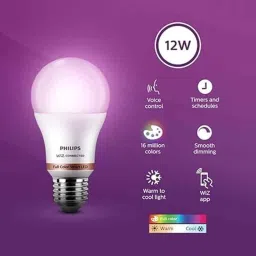 Philips Wiz Connected 12W E27 Smart Wi-Fi LED Bulb with 16M Colour (Pack of 2) image 2