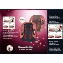 Dr Kukuz 30W 12 VDC Multicolour Back Massage Cushion with 12 Ball Massager for Home Car &a; Office, Dku10-image-43